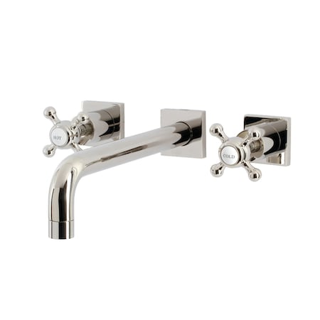 Kingston Brass KS6026BX Wall Mount Tub Faucet, Polished Nickel KS6026BX